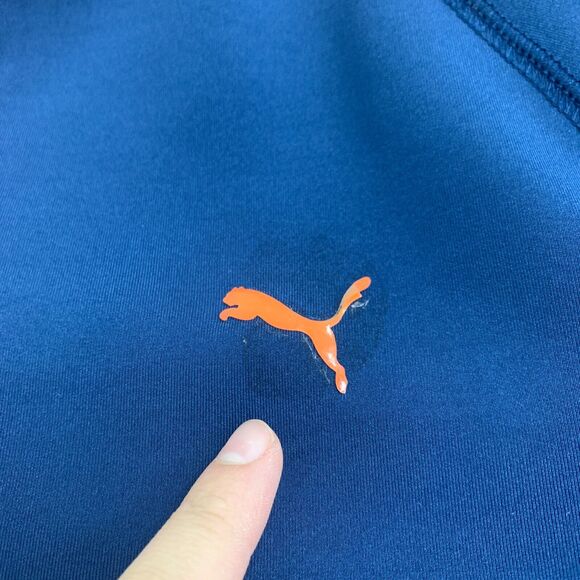 Puma Quarter Zip Running Shirt Womens XL Extra Large Thumbholes Sweat Wick Top - Picture 10 of 16